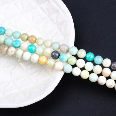 Amazonite Round Bead Natural Crystal Gemstone Различные размеры бусины