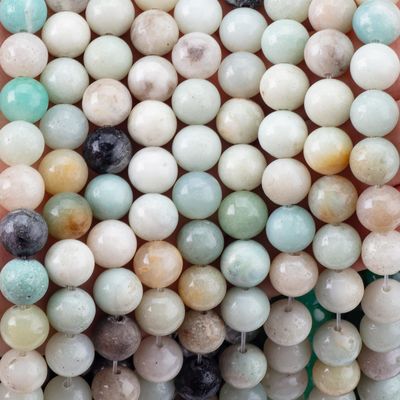 Amazonite Round Bead Natural Crystal Gemstone Различные размеры бусины