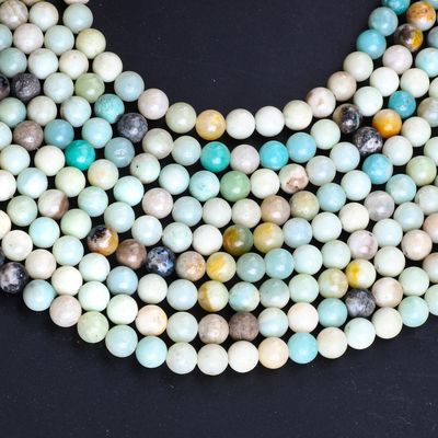 Amazonite Round Bead Natural Crystal Gemstone Различные размеры бусины
