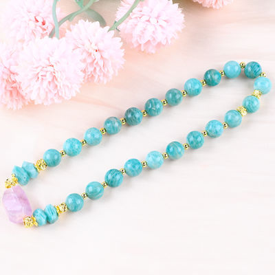 11MM 14MM Tianhe камень аметист кристалл драгоценный камень бусы браслеты 2 слоя