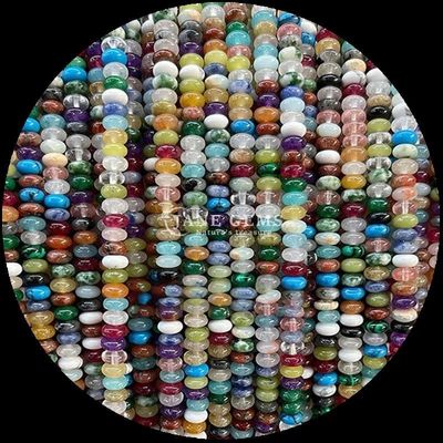 Кристальный драгоценный камень Rondelle Abacus Форма HeShi Bead Различные виды камней Спустяки из бижутерии