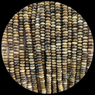 Естественный кристаллический драгоценный камень Rondelle Abacus Форма Амазонита Тигровое око