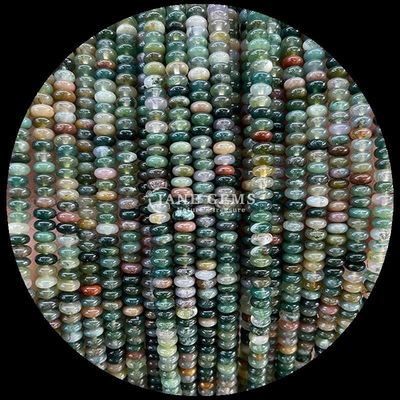 Естественный кристаллический драгоценный камень Rondelle Abacus Форма Амазонита Тигровое око