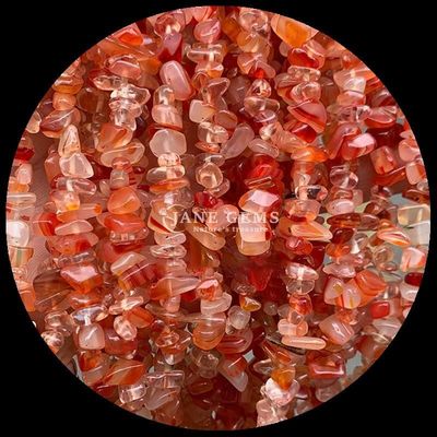 Красный агат драгоценные камни бусы натуральный кристалл Нерегулярная форма щебень гравий Камень свободные бусы для браслетов