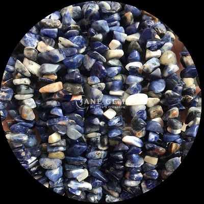 Sodalite Mookite Gems Bead Natural Crystal Irregular Shape Chip Gravel Stone Loose Bead Strands For Bracelets (Содалит Муокит драгоценные камни) Жемчужина натурального кристалла нерегулярной формы щебень гравия камень свободные бусины для браслетов