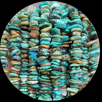 Турмалин натуральный бирюзовый бусы натуральный кристалл Нерегулярная форма щелочи гравий камень свободные бусы для браслетов