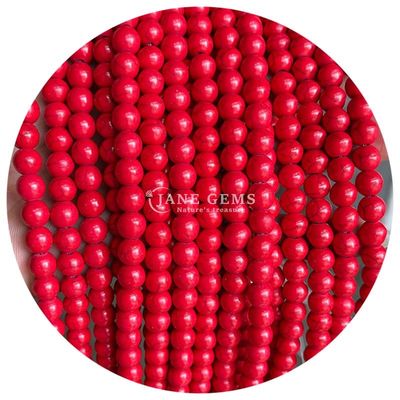 Оптовая продажа Howlite круглый камень свободные бусы бирюзовые свободные бусы круглые бусы расстояния для ювелирных изделий