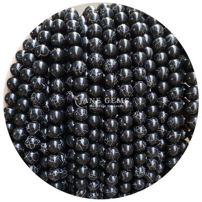 Оптовая продажа Howlite круглый камень свободные бусы бирюзовые свободные бусы круглые бусы расстояния для ювелирных изделий