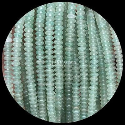 Розовый авентуриновый зеленый авентуриновый драгоценный жемчуг Natural Crystal UFO Shape Stone Loose Bead Strands для браслетов
