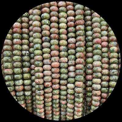 Lucky Jade Lava Stone Gem Bead Natural Crystal Abacus Shape Stone Loose Bead Strands For Bracelets (Счастливый нефритовый лавовый камень драгоценный жемчуг натуральный кристалл абакус формы камня свободные бусины для браслетов)