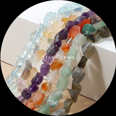 Фторит Амазонит Gem Bead натуральный кристалл сырой грубый камень свободные бусы для браслетов