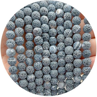 Мороженные лечебные матовые круглые бусины Полуфабрикаты для подарка DIY Ручной ювелирный