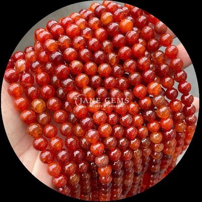 Каменный камень Круглая форма Многоцветные агатные бусы для украшений