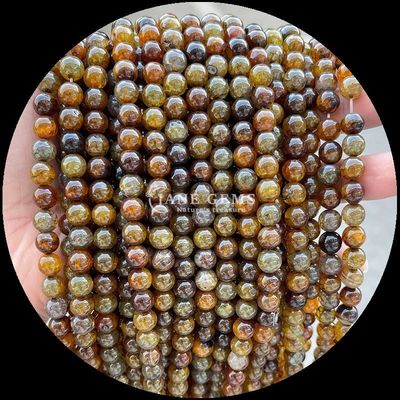 Каменный камень Круглая форма Многоцветные агатные бусы для украшений